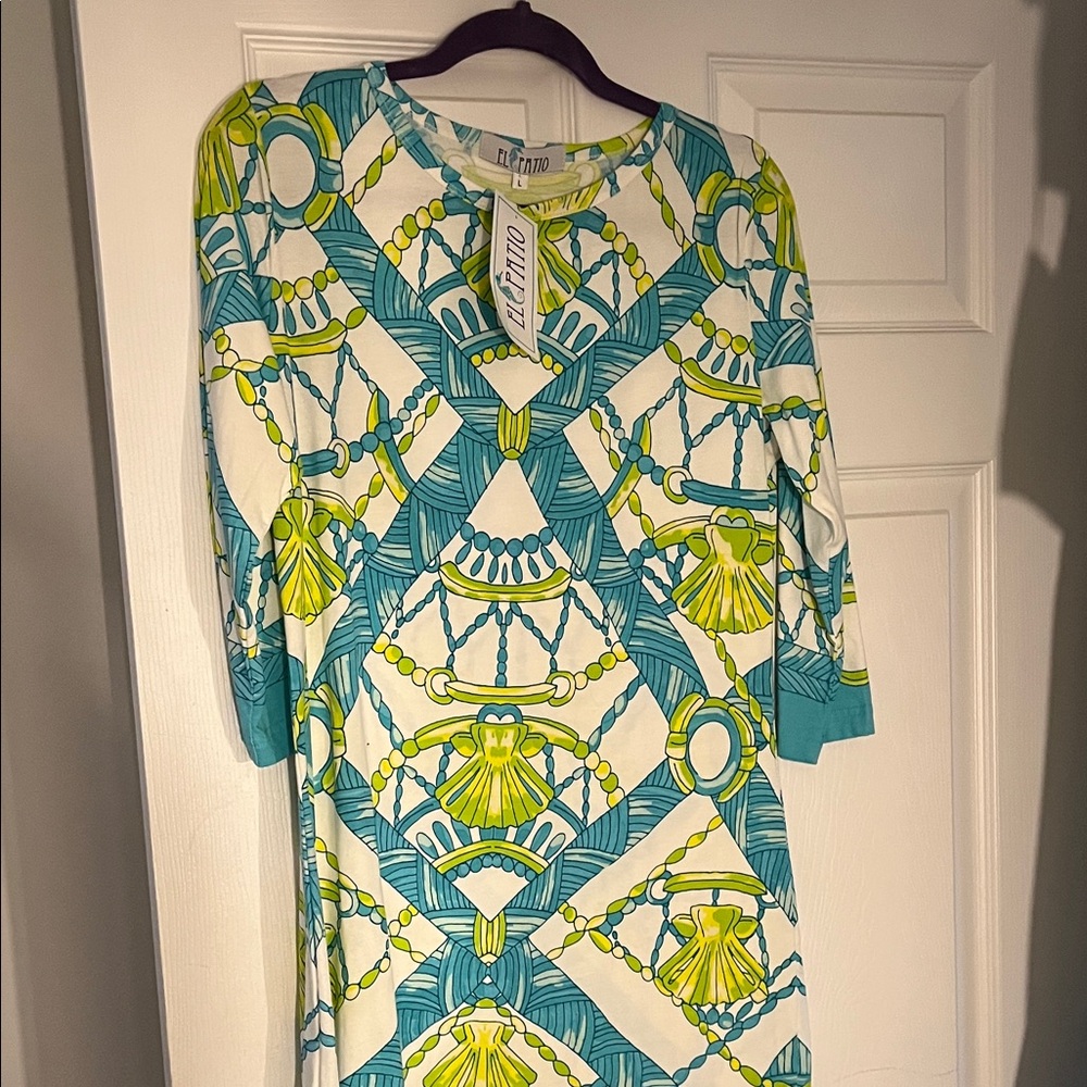 Emilio Pucci Blue and Yellow Geometric Tunic